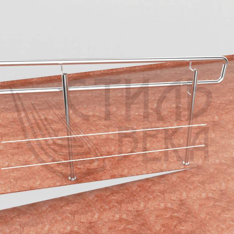 Ограждение пандуса из нержавеющей стали