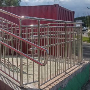 Перила на пандус стальные арт.4
