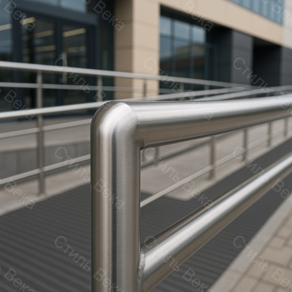 Ограждение пандуса из нержавеющей стали