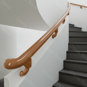 Поручень ПВХ диаметром 50 мм с текстурой "Тик" в глянцевом исполнении