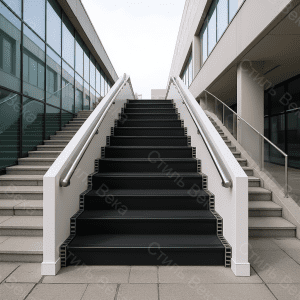 Пристенный поручень из стали