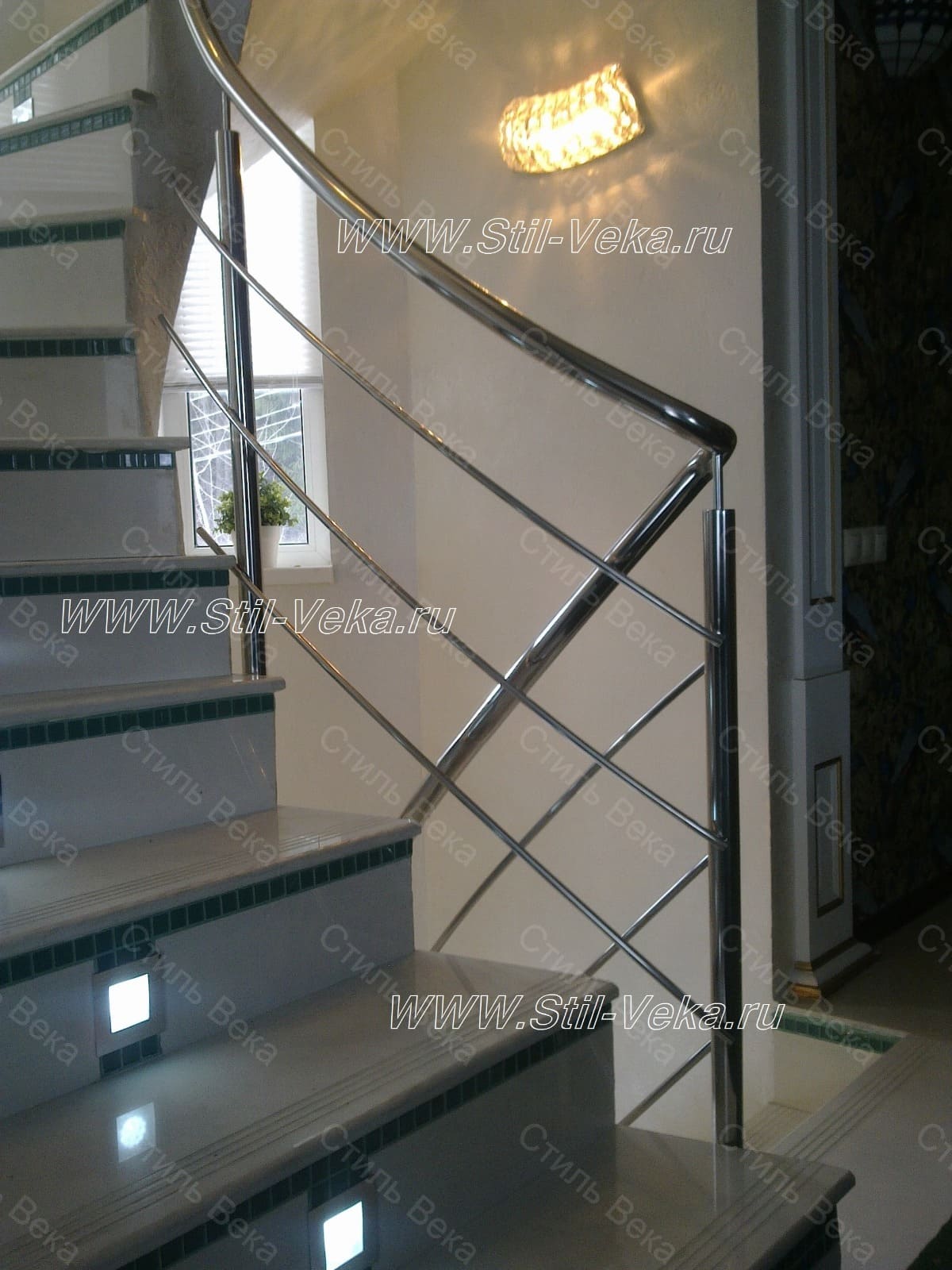 Ограждения с тремя ригелями