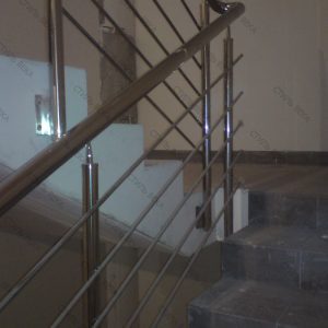 Перила с 4 перекладинами, 2 стойки, 1,00 м