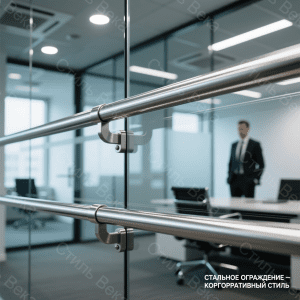 Стильные поручни для офиса сохраняют безупречный внешний вид годами.