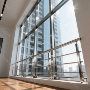 Ограждения для панорамных окон из нержавеющей стали