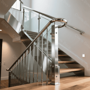 Ограждения из нержавейки для лестниц в частный дом