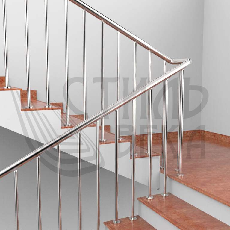 Ограждения из нержавеющей стали без ригелей