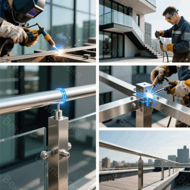 Сварка ограждений из нержавеющей стали